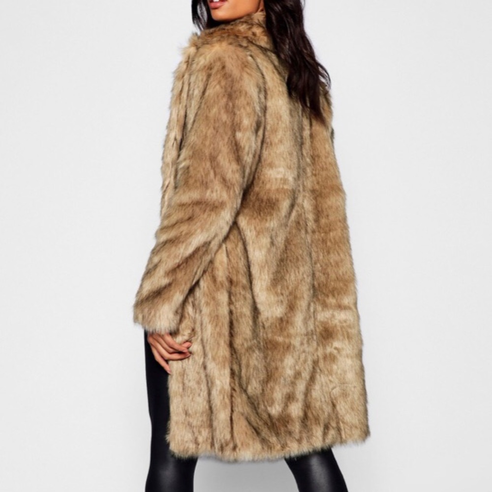Boohoo faux fur coat